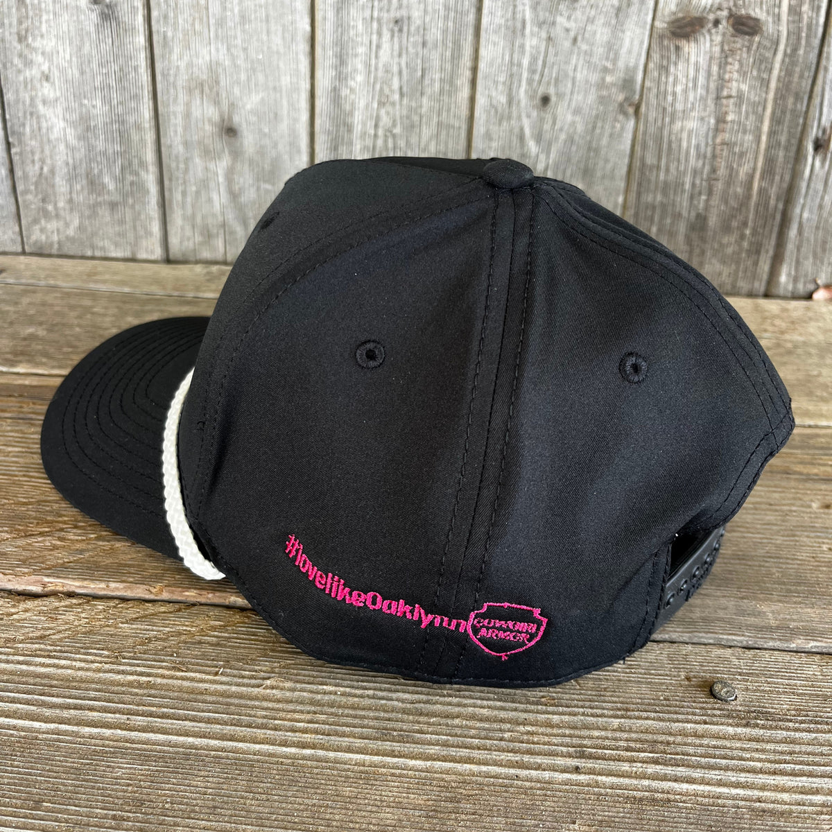 Oaklynn Memorial Cap "Be The Light" –  Fashion Ribbon Ball Cap | Black/Pink | #LoveLikeOaklynn