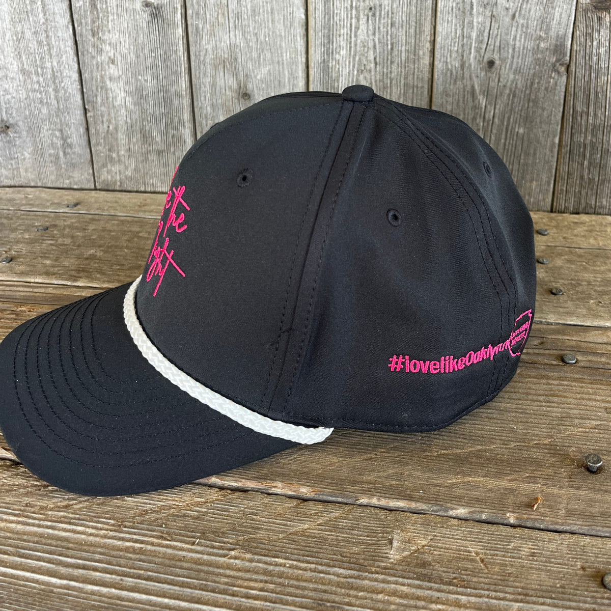 Oaklynn Memorial Cap "Be The Light" –  Fashion Ribbon Ball Cap | Black/Pink | #LoveLikeOaklynn