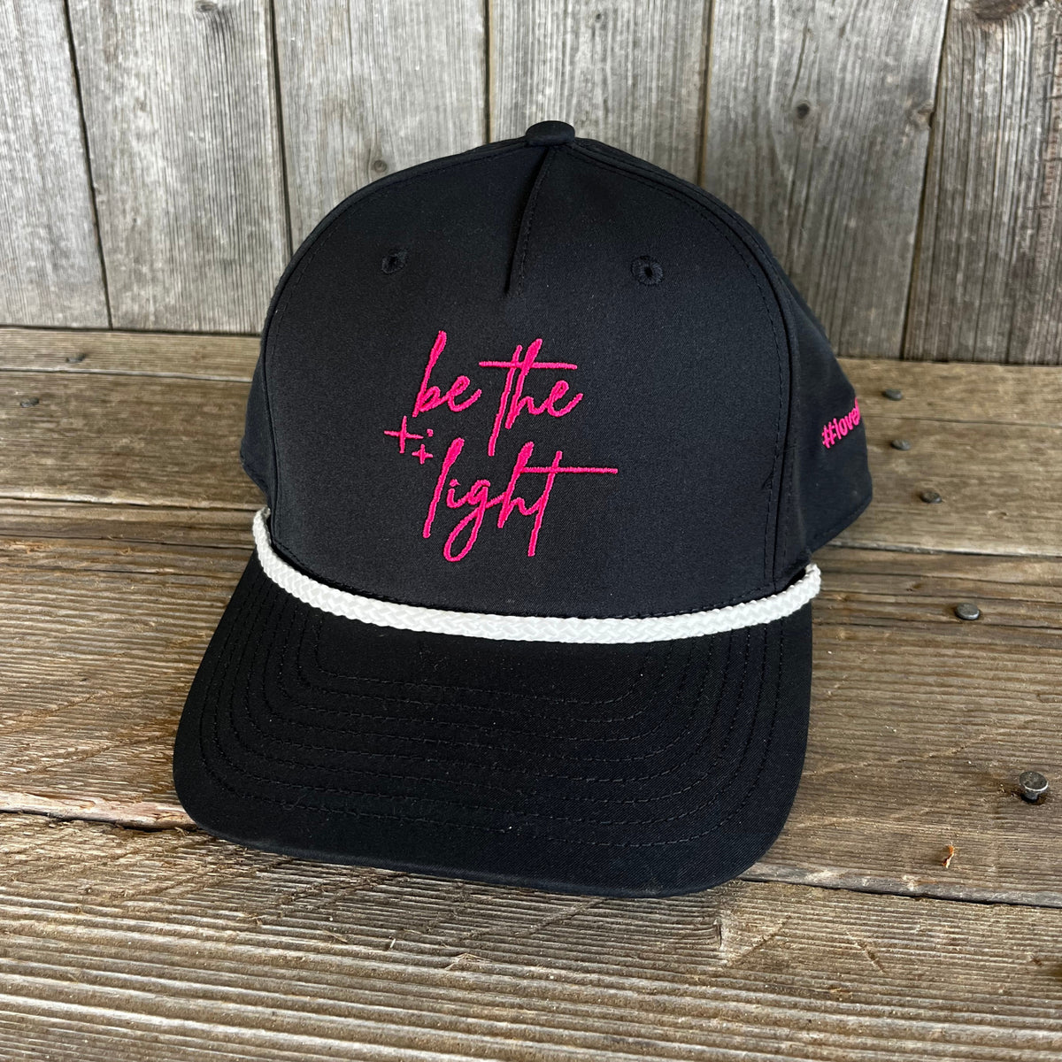 Oaklynn Memorial Cap "Be The Light" –  Fashion Ribbon Ball Cap | Black/Pink | #LoveLikeOaklynn