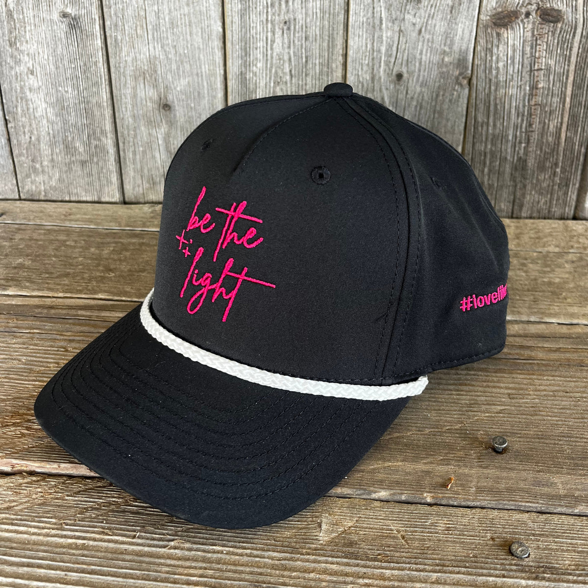 Oaklynn Memorial Cap "Be The Light" –  Fashion Ribbon Ball Cap | Black/Pink | #LoveLikeOaklynn