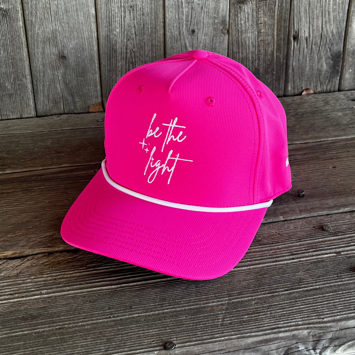 Oaklynn Memorial Cap "Be The Light" – Classic | Adult Pink/White | #LoveLikeOaklynn
