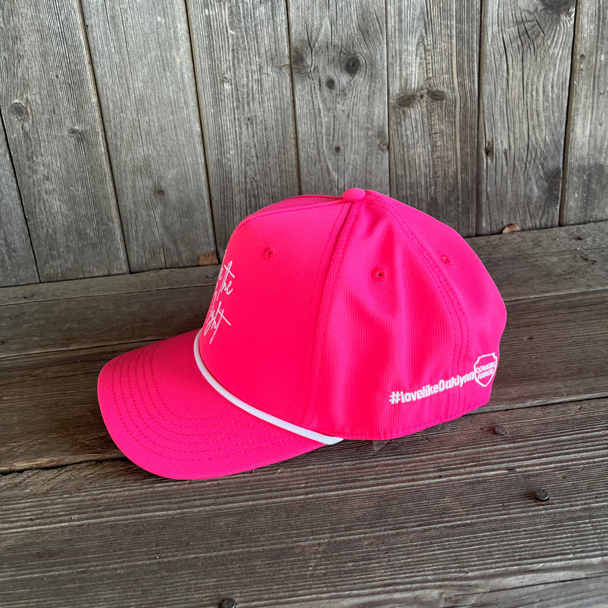 Oaklynn Memorial Cap "Be The Light" – Classic | Adult Pink/White | #LoveLikeOaklynn